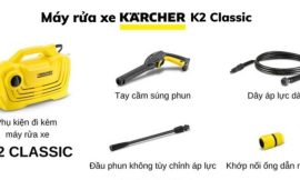 Review máy xịt rửa Karcher k2 classic- máy rửa xe gia đình, vệ sinh nhà cửa hoàn hảo