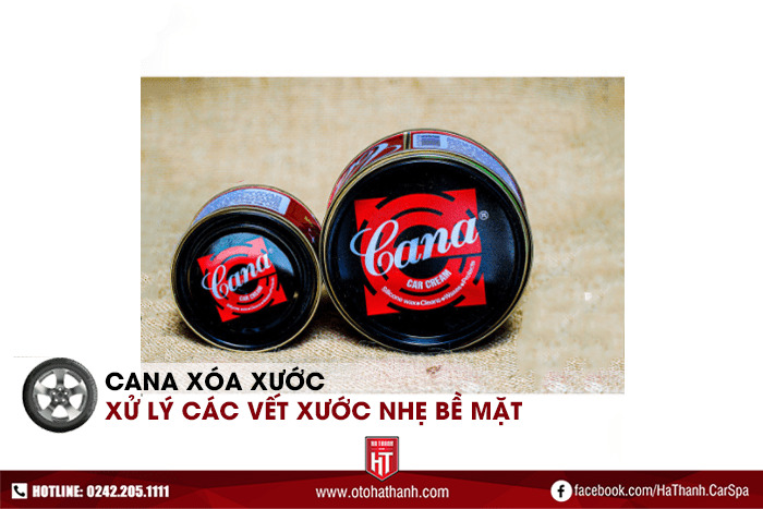 Sử dụng cana xử lý xe ô tô bị trầy xước nhẹ bề mặt