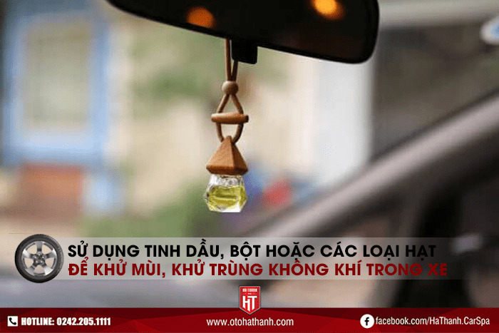 khu-mui-trong-xe-bang-tinh-dau Sử dụng tinh dầu thơm, chè khô, bột cà phê... đẻ khử mùi, khử trùng cho không khí bên trong xe hơi