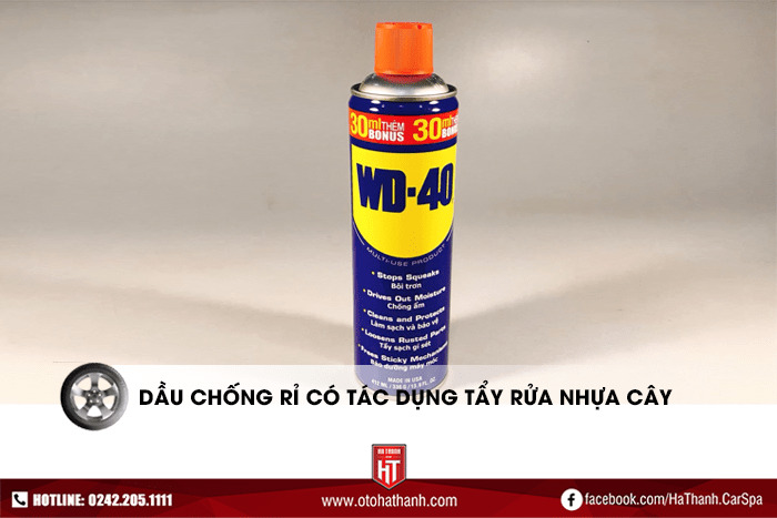 tay-nhua-cay-tren-o-to-1 Cách tẩy nhựa cây trên ô tô bằng dầu chống rỉ WD-40 hoặc RP-7