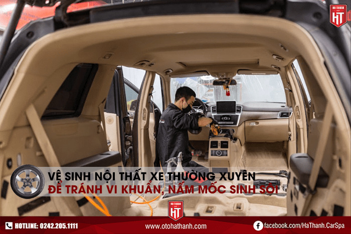 ve-sinh-noi-that-xe-thuong-xuyen Vệ sinh nội thất xe thường xuyên để tránh nấm mốc